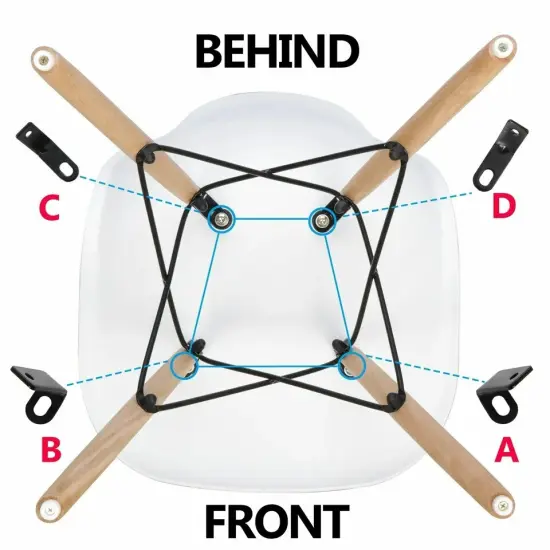 Set of 4 Chair Dining Chairs {3}