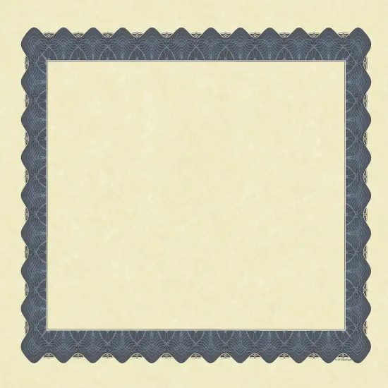 Great Papers! Parchment Certificates with Metallic Border, Blue Border, 8.5" x 11", Printer Compatible, 25 Count {1}