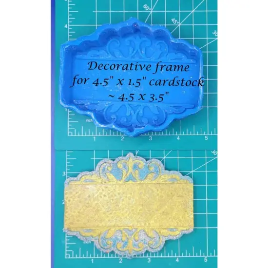 frame for rectangle cardstock silicone freshie mold {1}