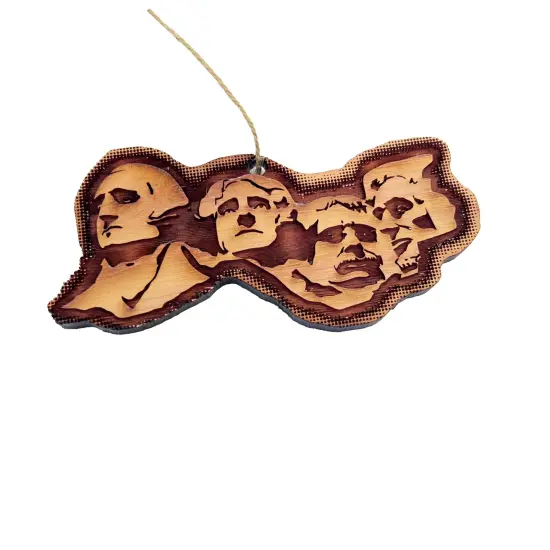 Mount Rushmore 1st Edition - Cedar Ornament {1}