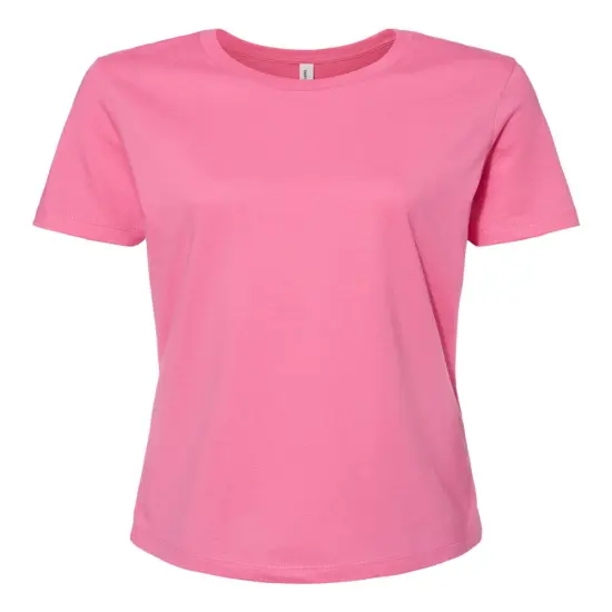 BELLA + CANVAS&reg; Women&rsquo;s Relaxed Jersey Crewneck Short Sleeve Tee Charity pink {1}
