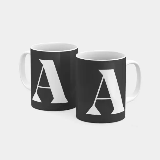 Monogram Letter 11oz Mug XVII {3}