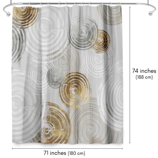 Americanflat 71" x 74" Shower Curtain, Spinning I by PI Creative Art {2}