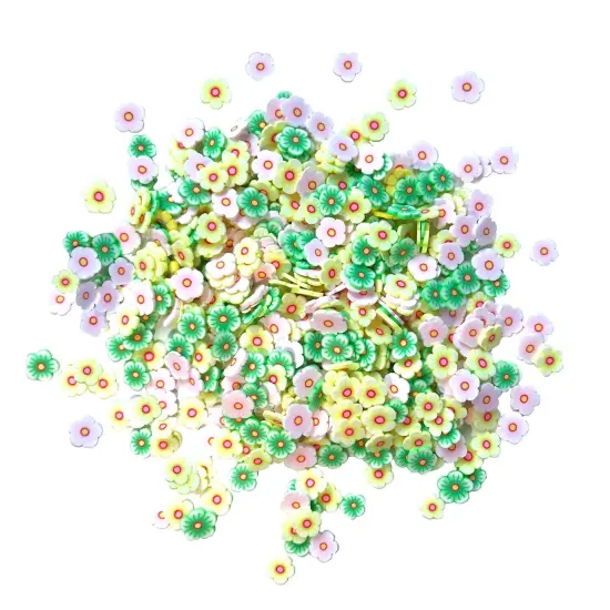 Buttons Galore and More Sprinkletz - Tiny Polymer Clay Embellishments - Flowers Bundle 36 grams {3}