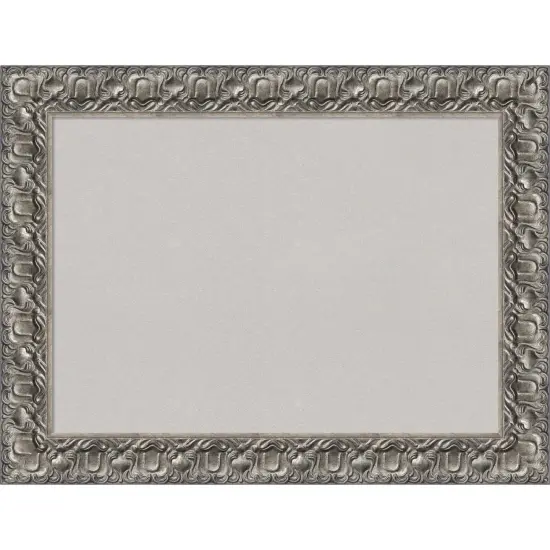 Silver Luxor Wood Framed Corkboard, Grey Cork {1}