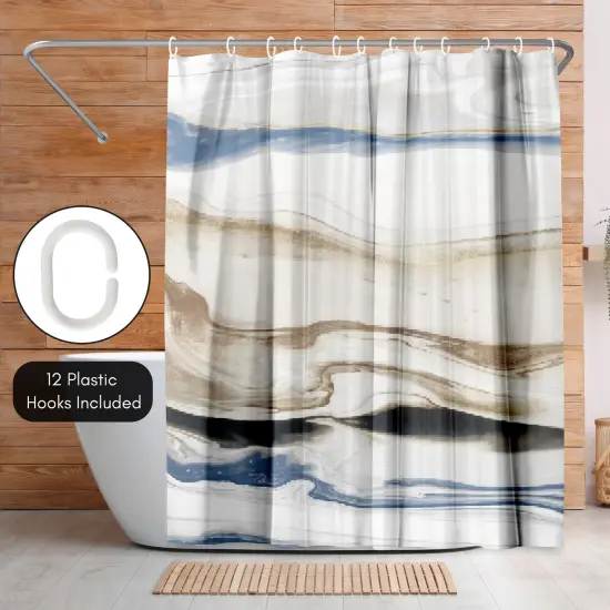 Americanflat 71" x 74" Shower Curtain, Synthesis Ii by PI Creative Art {5}