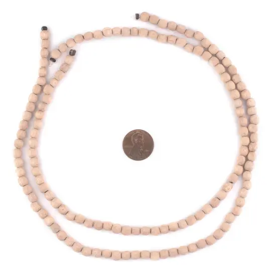 The Bead Chest Unwaxed Round Rosewood Beads (6mm) {2}