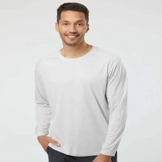 "Paragon&reg; Classic Fit Performance Crewneck Long Sleeve Tee Navy {2}