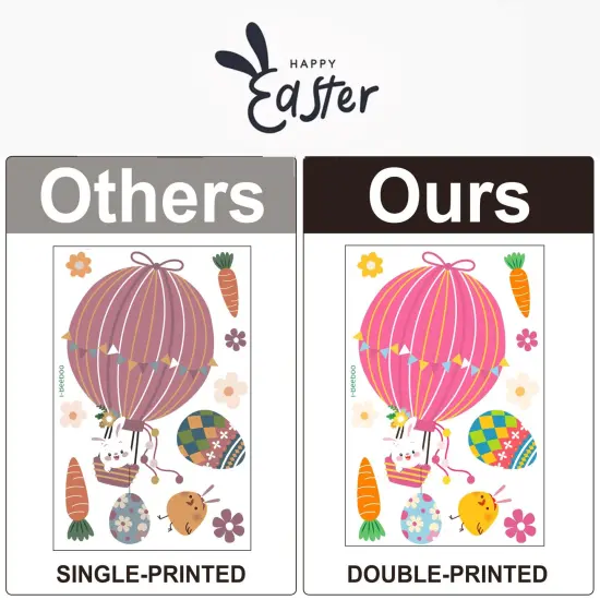 Easter Window Clings Decorations for Glass Window Stickers Decal {4}