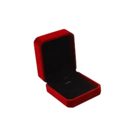 High-Quality Velvet Necklace Box Red {1}