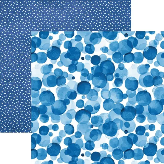 Blue Colorways Pattern 12 x 12 Scrapbook Paper Set {5}
