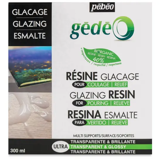 Pebeo Gedeo Bio-Based Resin - Glazing Resin, 300 ml {1}