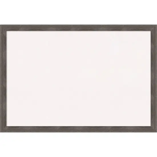 Pinstripe Lead Grey Wood Framed Corkboard, White Cork {1}