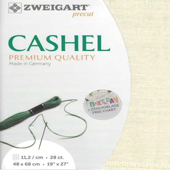 Precut Zweigart Cashel 28 count Cream {1}
