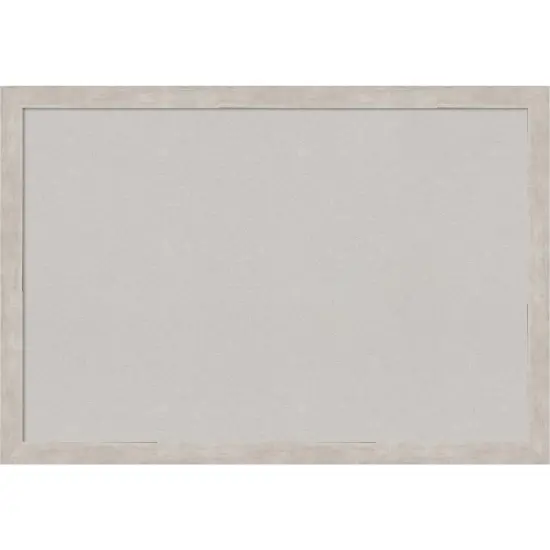 Marred Wood Framed Corkboard, Grey Cork Marred Silver {1}