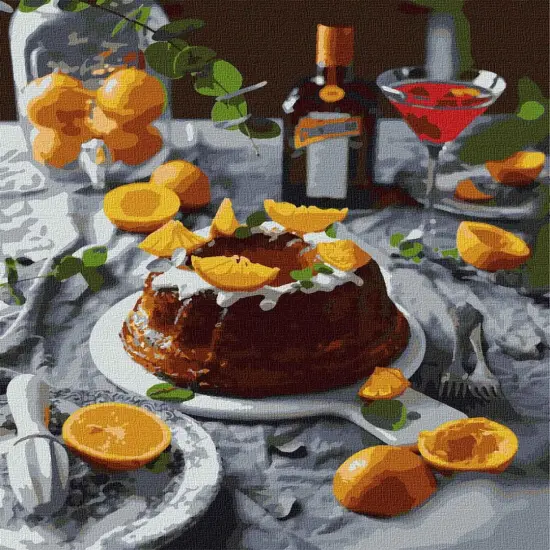 Painting by Numbers kit Orange delight KHO5616 {2}