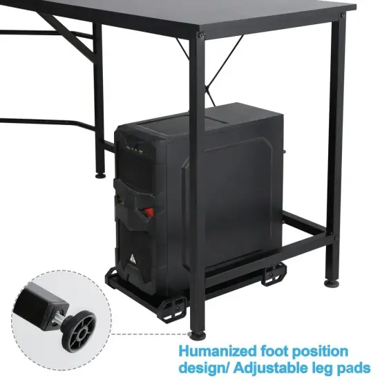 Table L-Shaped Desk Corner Workstation {2}