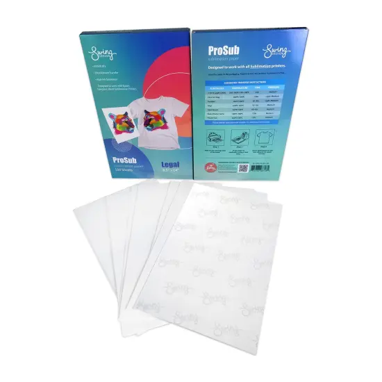 ProSub Premium Sublimation Heat Transfer Paper 8.5" x 14" for Epson, Sawgrass - 150 Sheets {4}