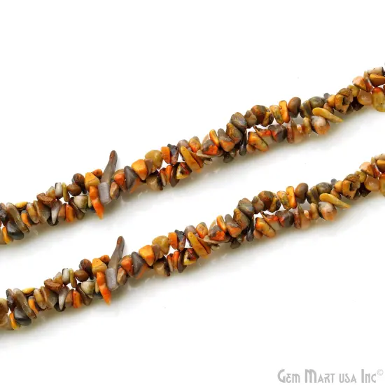 Bumble Bee Chip Beads, 34 Inch, Natural Chip Strands, Drilled Strung Nugget Beads, 3-7mm, Polished, GemMartUSA (CHBB-70001) {4}