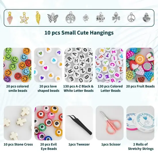 4180Pcs Jewelry Making Kit DIY Sterling Beading Repair Tools Craft Supplies Set {2}