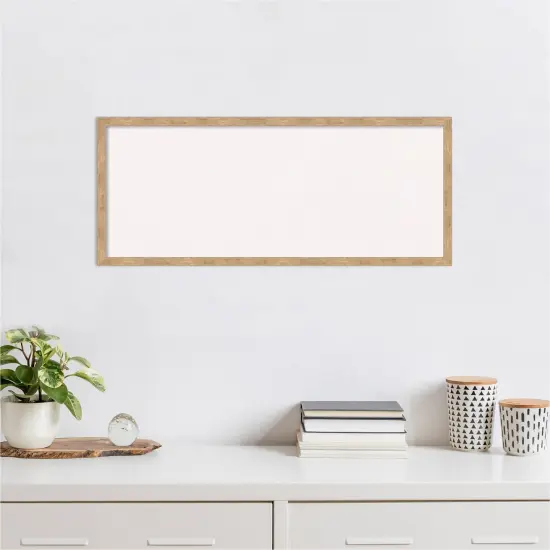Imprint Wood Framed Corkboard, White Cork Light Bronze {4}