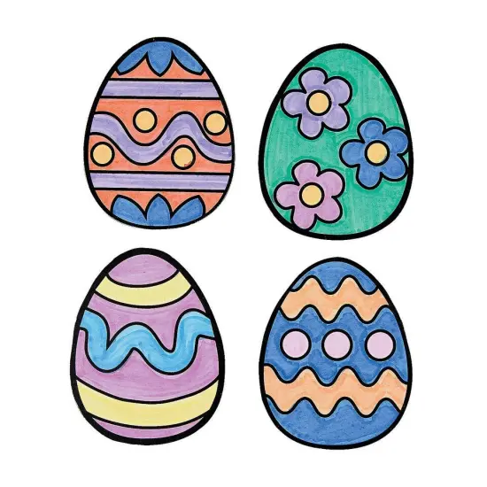Color Your Own Easter Egg Magnets, Craft Kits, 12 Pieces {2}