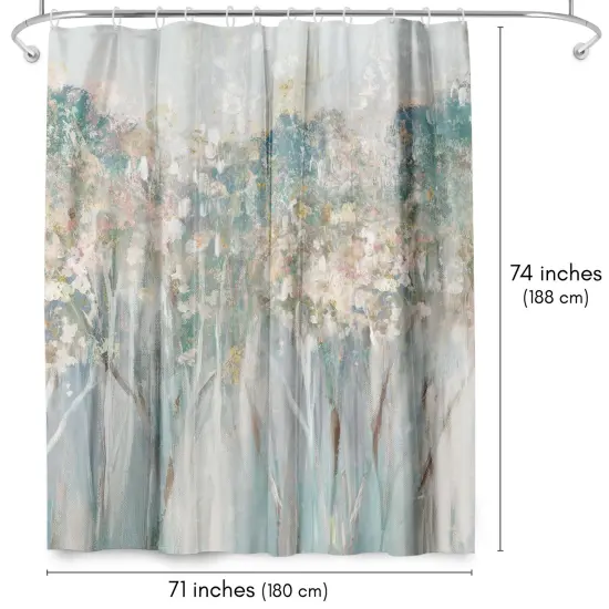 Americanflat 71" x 74" Shower Curtain, Dewy Iii by PI Creative Art {2}