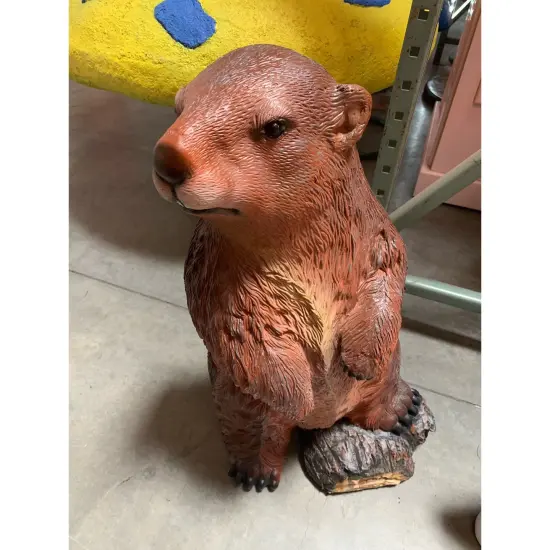 Beaver Standing Life Size Statue {6}