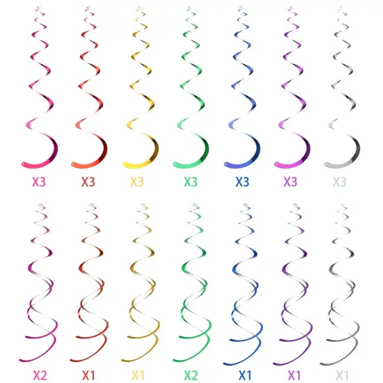 Easter Hanging Swirl Ceiling Decorations Easter Egg Bunny Hanging Swirl Foil Decorations for Home Office School Easter Party Ornaments Favors Supplies 30CT {5}