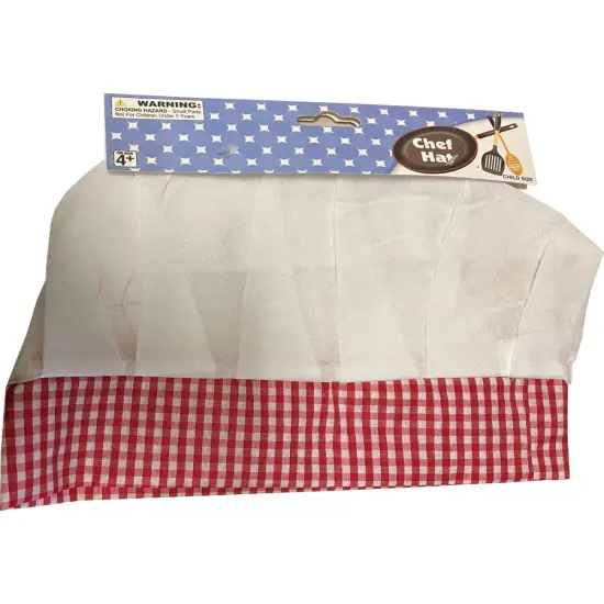 Child's Red Chef Play Hat Costume Accessory Set {1}
