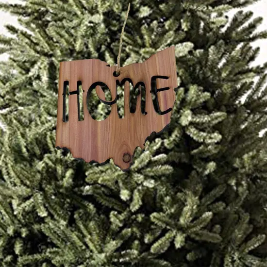 State Home Ohio - Cedar Ornament {2}