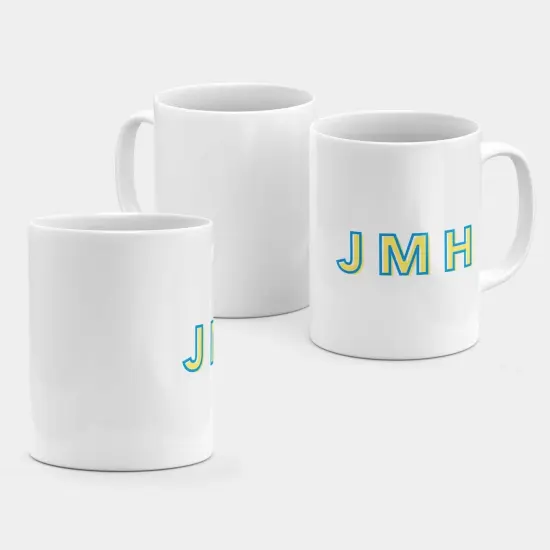 Monogram Initials 11oz Mug X {3}