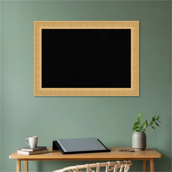 Trellis Wood Framed Corkboard, Black Cork Trellis Gold {5}