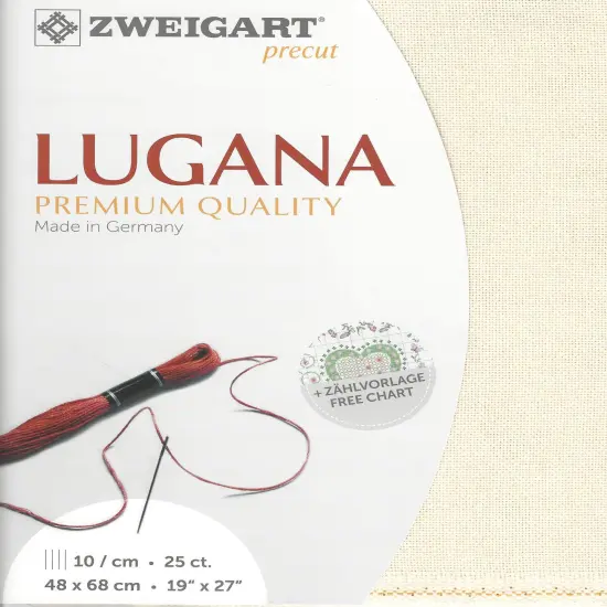 PrecutZweigart Lugana 25 count Soft Cream {1}