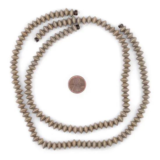 The Bead Chest Brown Bicone Natural Wood Beads (5x8mm): Organic Eco-Friendly Wooden Bead Strand for DIY Jewelry, Crafts, Necklace and Bracelet Making {2}