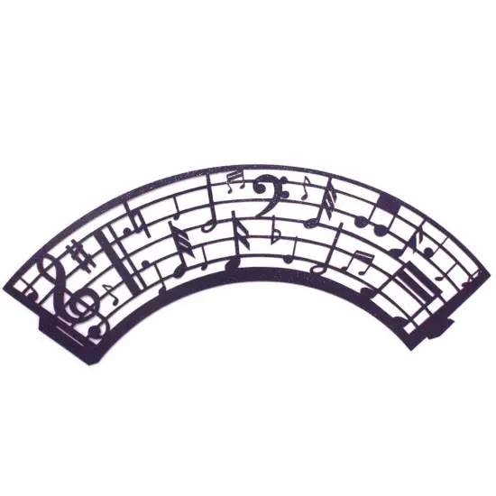 Music Note Pattern Cupcake Wrappers & Liners | 25 PC Set {1}