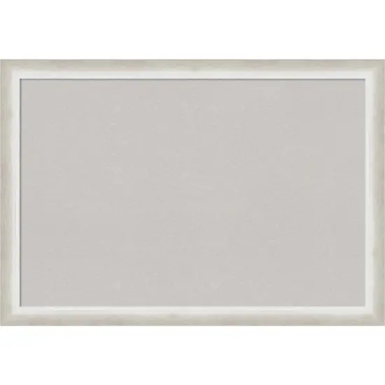 Two Tone Wood Framed Corkboard, Grey Cork Two Tone Silver {7}