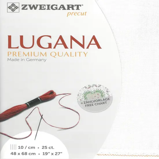 PrecutZweigart Lugana 25 count Antique White {1}