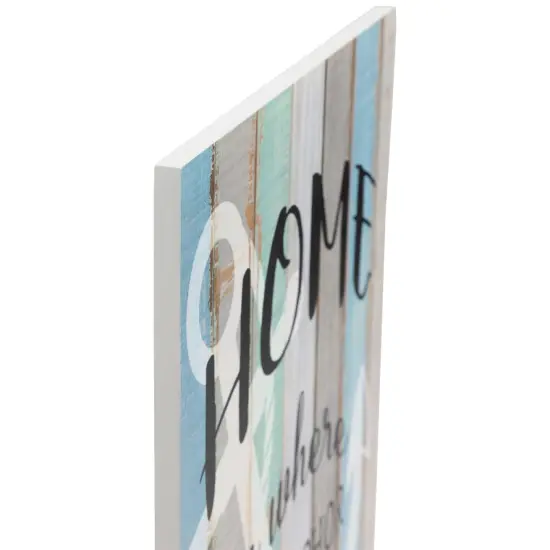 Northlight 16" Home is Where the Anchor Drops Wall Sign Multi {6}