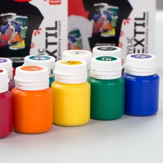 STYLE Textile Acrylic Paint Set. 9 colors (20ml) by Rosa Talent {2}