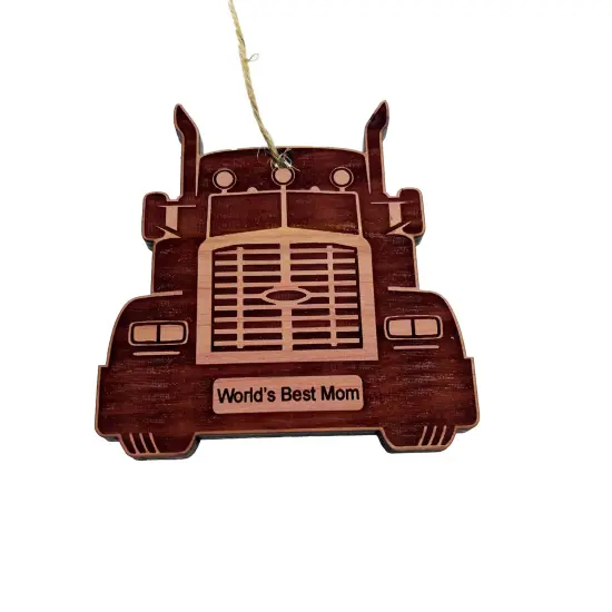 Diesel Worlds Best Mom - Cedar Ornament {1}