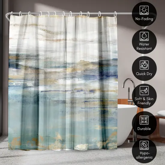 Americanflat 71" x 74" Shower Curtain, Upon a Clear II by PI Creative Art {4}