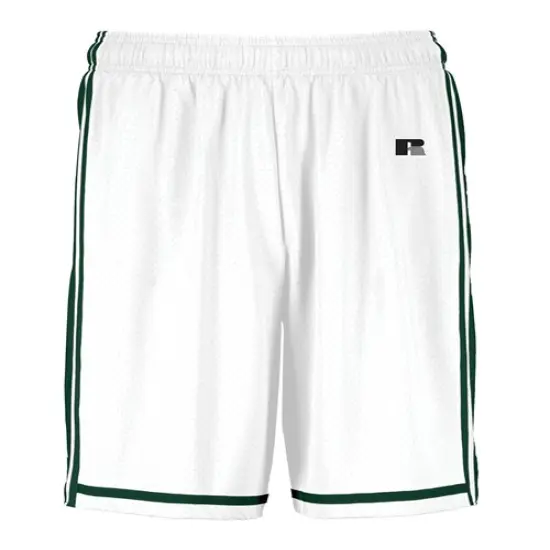 Russell Athletic&reg; Youth Basketball Shorts White/ dark green {1}