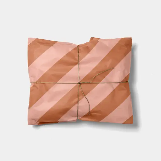 Terracotta and Pink Colorful Striped {1}