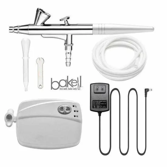 Airbrush Professional Series Bakell Airbrush Gun Kit (White Edition) {3}