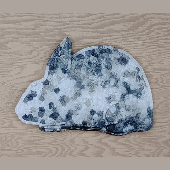 show rabbit - compact type - silicone freshie mold {2}