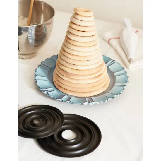 Fox Run Non-Stick Kransekake Mold, 1.75 x 8.75 x 8.75 inches, Black {6}