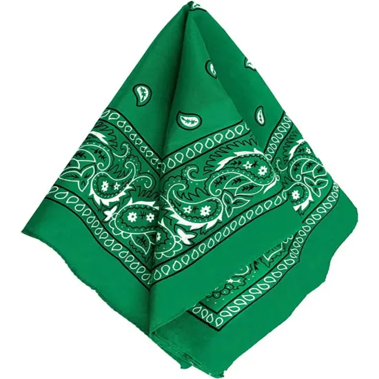 Cowboy Western Styled Green Bandana Costume Accessory {1}