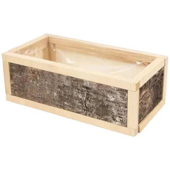 Northlight Rustic Wooden Storage Boxes- 15.5" - Set of 2 Beige {7}