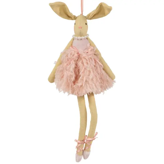 Northlight Plush Ballerina Bunny Easter Wall Decoration - 13" Pink {1}